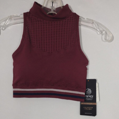 NWT MPG Sport Julianne Hough Infinity 360 Maroon Port Sports Bra Size XS/S