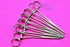 6 PC MOSQUITO HEMOSTAT FORCEPS 5.5" STRAIGHT STAINLESS STEEL SURGICAL MEDICAL