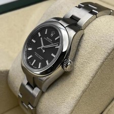 Rolex Oyster Perpetual 28mm Steel Black Dial Automatic Ladies Watch 276200 2