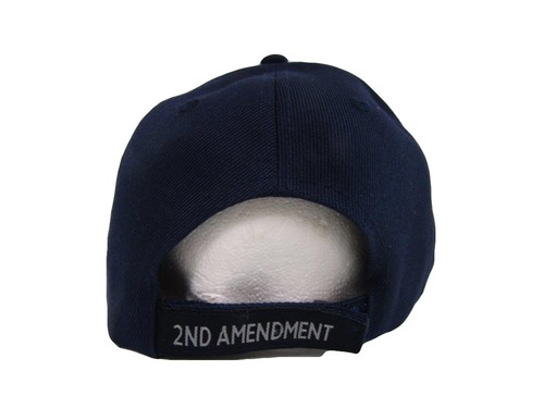 NEW! 2ND AMENDMENT HOMELAND SECURITY RIGHT TO BARE ARMS CAP HAT NAVY - Picture 3 of 5