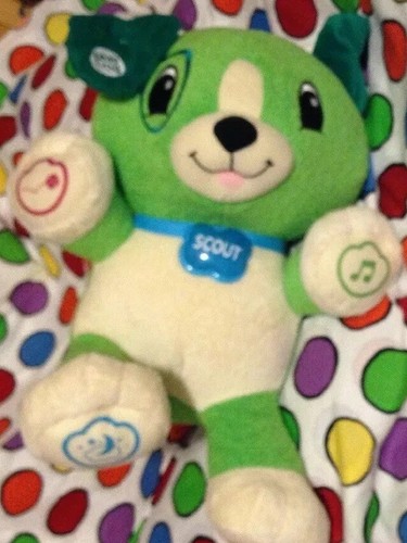 LeapFrog My Pal Scout Puppy - Peluche Verde - Probado - Imagen 6 de 7