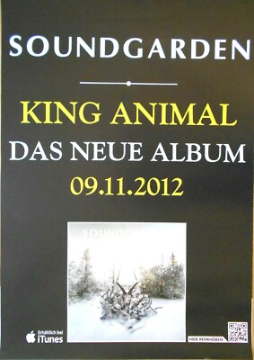 SOUNDGARDEN + Chris Cornell + 2012 PROMO orig. Promo Poster - Plakat - DIN A1