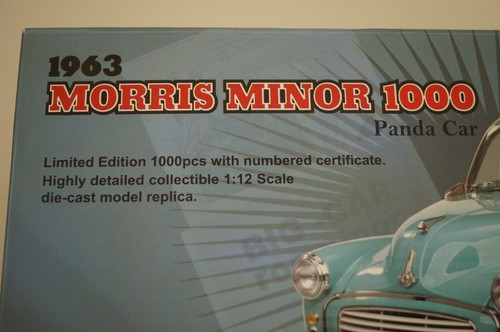 1/12 Sun Star 1963 Morris Minor 1000 Panda Auto - POLIZIA - #4785 - WH104 - Foto 8 di 8