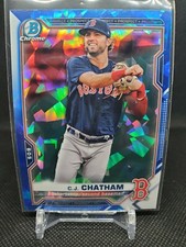 CJ Chatham 2021 Bowman Chrome Sapphire Prospect #BCP-113 Boston RED SOX C.J.