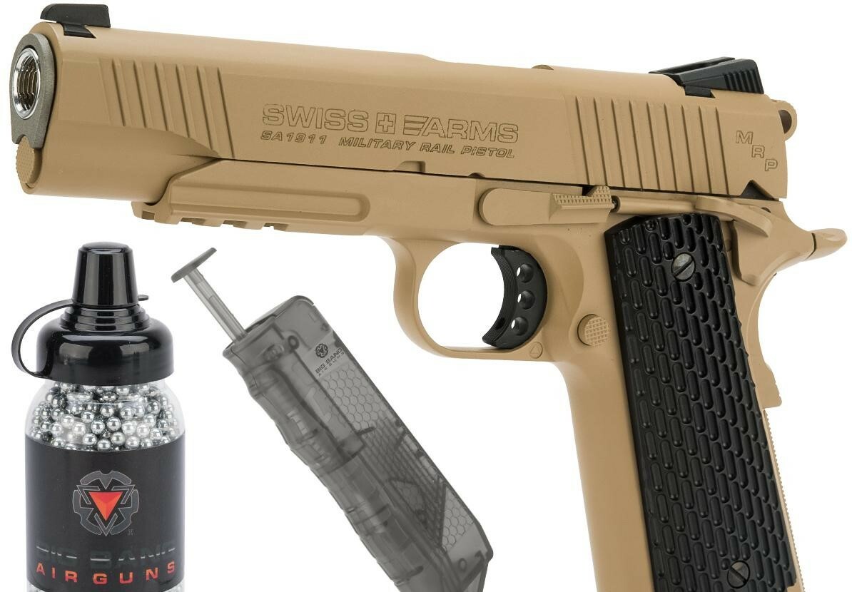 Swiss Arms SA1911 Blow Back Co2 Powered BB Gun Air Pistol .177 Cal