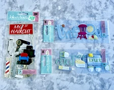 3 Lot -Jolee's Boutique -Infant Toddler Scrapbooking Stickers. Time Out, Haircut