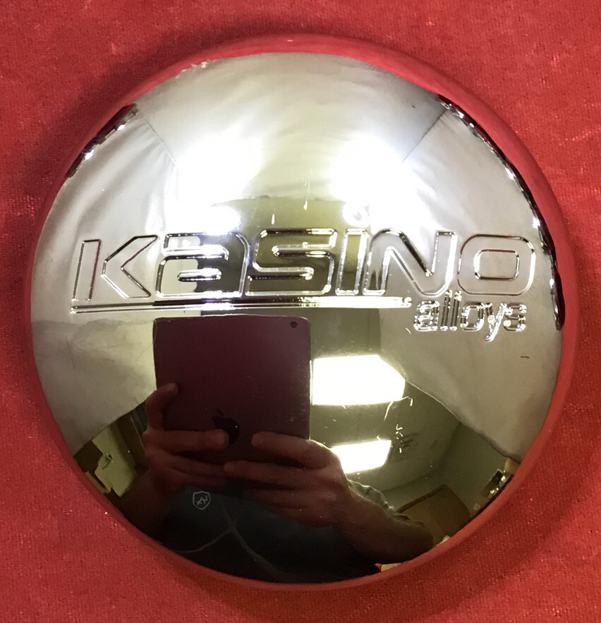 ONE NEW KASINO ALLOYS CHROME CENTERCAP 573K65/A0104 11608