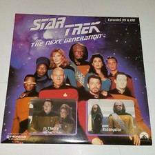 STAR TREK THE NEXT GENERATION Episodes 99  100 LaserDisc Laser Video Disc