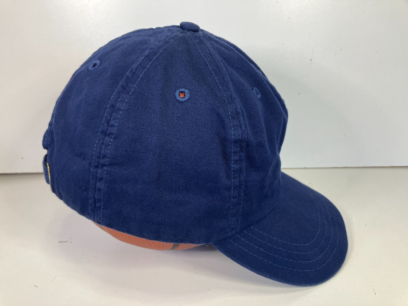 Cappello da baseball vintage POLO RALPH LAUREN blu rosso logo pony made in USA BERRETTO golf escursione palestra
