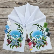 Wedding Bead Embroidery Kit Needlepoint Decorative Towel for Icons rvm 006