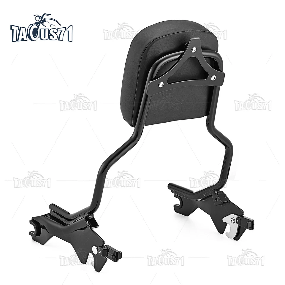 Respaldo desmontable para Harley 18+ Fat Bob barra Sissy/portaequipajes/soportes de acoplamiento Foto 4 de 4