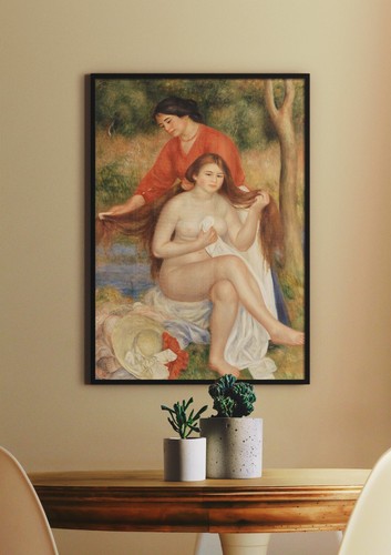 Pierre-Auguste Renoir: Bather and Maid. Fine Art Giclee Museum Gift Print - Picture 2 of 2