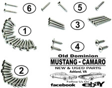 1965-1966 Mustang Convertible Interior Screw Kit 1965-1966 Mustang Convertible Interior Screw Kit