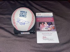 Joc Pederson Signed Official 2020 World Series Baseball LA Dodgers JSA