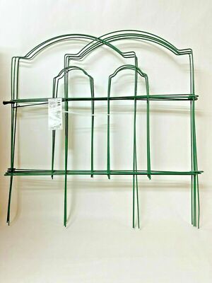 Vigoro 18 in. H x 10 ft. L Cathedral Steel Wire Folding Fence Two-Pack 