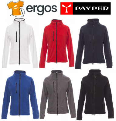 WOMENS FLEECE SWEATSHIRT Full Zip Hiking Work Sport Payper Norway Lady Micro