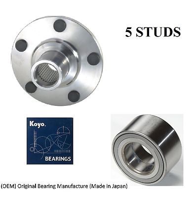 Front Wheel Hub & (OEM) KOYO Bearing Kit Fit 2004-2008 TOYOTA SOLARA (3.3L eng)