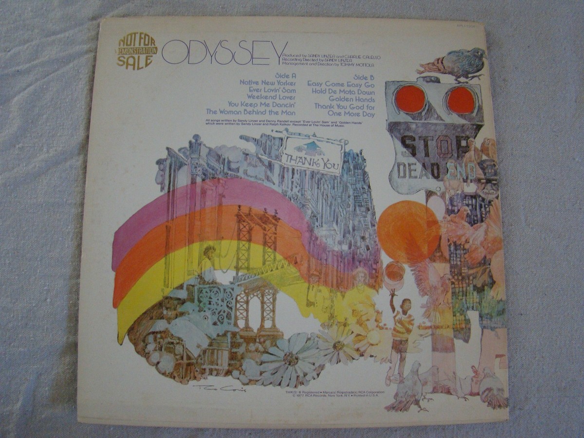 Vintage Vinyl LP Record - Odyssey - Marked DEMO Not for Sale