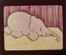 Badger House Snyder and Baldy Circus Elephants Filmstrip and Cassette 1970s Fast