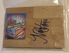 NOELLE QUINN Phoenix MERCURY Basketball WNBA Signed Floor Tile 5" x 4" Storm