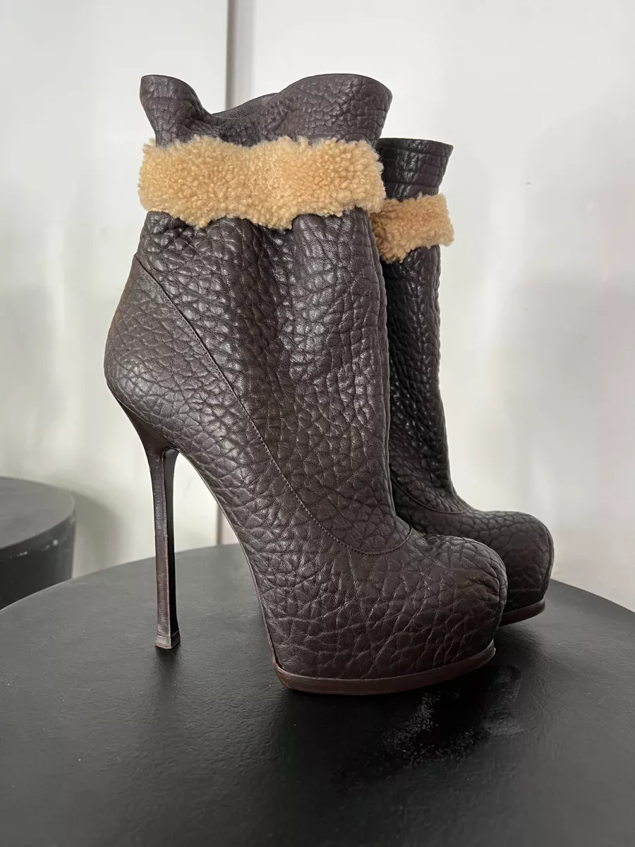 Yves saint cheap laurent platform boots