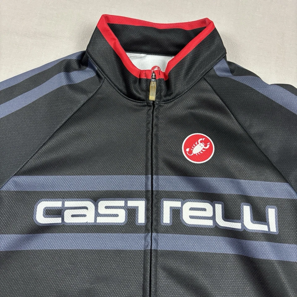 Chaqueta Castelli Passista Softshell Negra Térmica Ciclismo Manga Larga Cremallera Med Foto 4 de 4