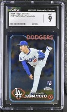 2024 Topps Chrome #18 Yoshinobu Yamamoto CGC 9 Mint Dodgers Superstar MLB