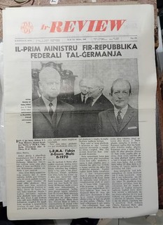 Rare Malta Political Newspaper Nationalist Party Ir Review May 1968