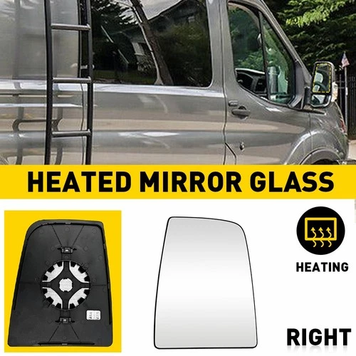 Mirror Glass Upper Heated Passenger Right RH for Ford Transit Van 150 250 350