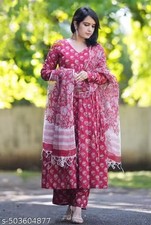 Designer Indian Pakistani Kurta Pant Dupatta Set Bollywood Style Women Kurti