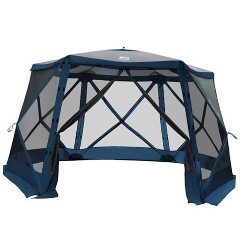 12 x 11ft Pop Up Gazebo, Portable Instant Screen House with Netting, Easy 60