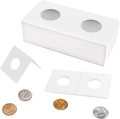 Coin Flips - 50 PCS 35mm/1.4inch Cardboard Holders for 2x2 inch Pockets CS07350