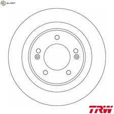 2x BRAKE DISC DF6599 FOR HYUNDAI KIA CEE'D/PRO/Hatchback/Van/Sportswagon/Combi