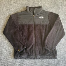 The North Face Girls Denali Fleece Jacket Black Full Zip Size L 14/16 NF0A34VJ