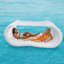 Inflatable Pool Couch, Floating Cabana for Adults  Luxury Cabana-Style Pool Flo
