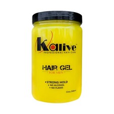 KALIVE Men's Hair Styling Gel 32 oz Strong Hold Light Shine All Day Fresh Scent
