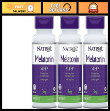 Timed Release Melatonin Tablets 100 Count - Sleep Aid, 3 Pack, Natural Relaxatio