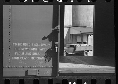 Photo:Minneapolis Minnesota 1939 Grain Elevator Truck Loading Scene