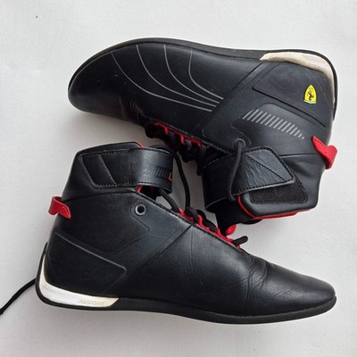 Puma | Scuderia Ferrari A3ROCAT Mid Black Leather Driving Shoes Men's  39