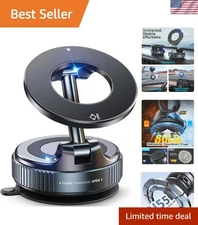 Suction Cup Magnetic Phone Holder - Waterproof & Adjustable for All Vehicles