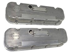 Big Block Chevy Mt Finned Aluminum Valve Covers Bbc 396 427 454 Real Deal 60s