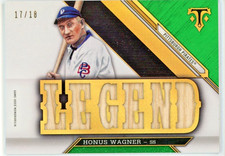 Topps Triple Threads Honus Wagner game used relics baseball card, #17/18 LEGEND