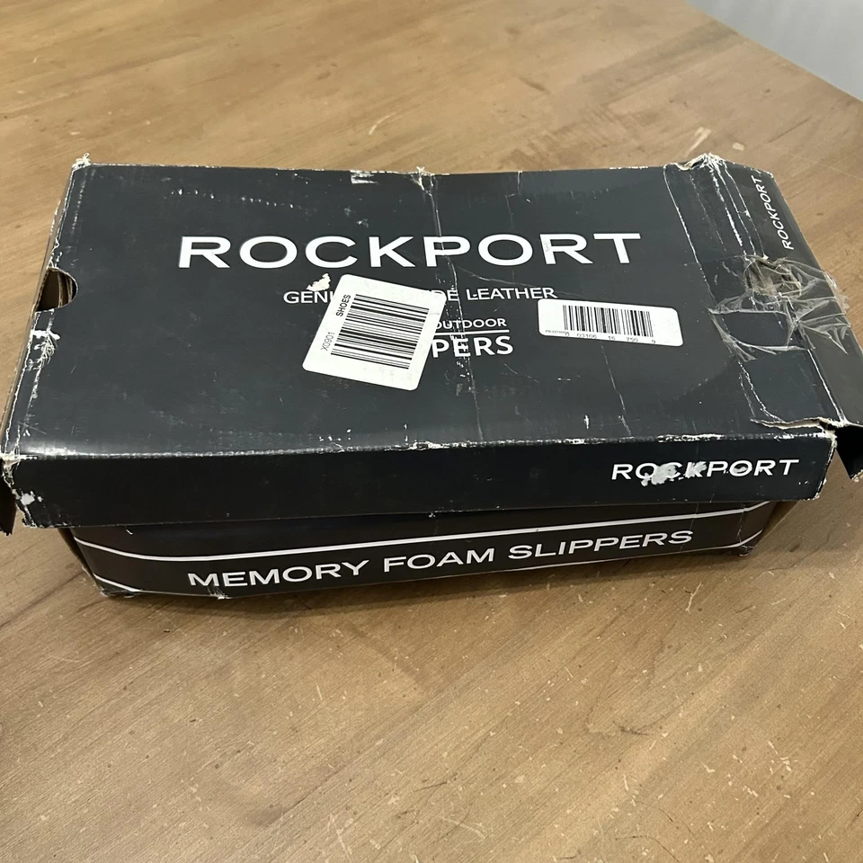 Zapatillas Rockport para hombre talla 8,5-9 negras mocasín de espuma viscoelástica gamuza R881BLK Foto 3 de 4