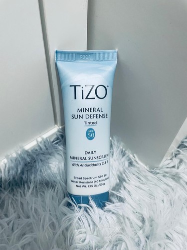 Tizo Mineral Sun Defense Tinted SPF 50 For Women 1.75 oz Sunscreen