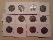 2006 Somalia  FULL SET ZODIAC COIN   10 Shilling coin  12 coins Lion Ram