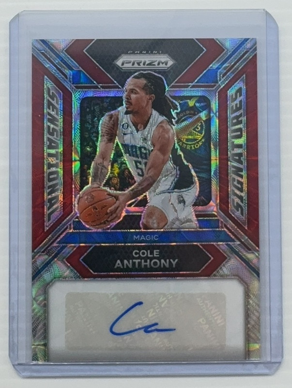 Cole Anthony 2023 Prizm #SS-CA Sensational Signatures - Choice /88