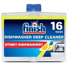 16 x Finish Dishwasher cleaner Lemon 250ml Dual Action Clean Grease & Limescale