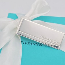 Tiffany  Co. Logo Money Clip Silver 16.3g