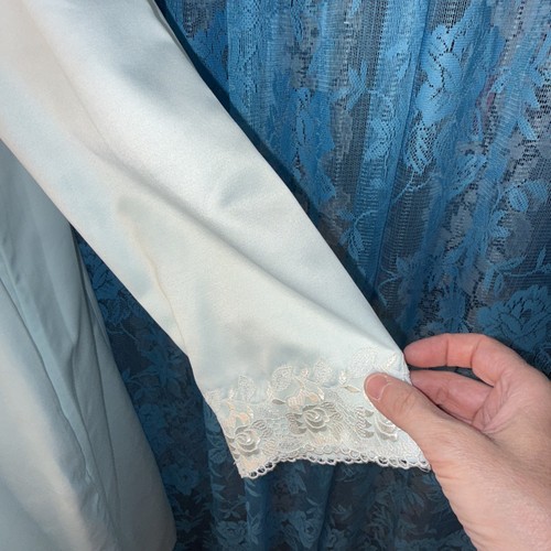 VTG Oscar de la Renta/Neiman Marcus Sea Foam Green Long Nightgown Size Small 40B - Picture 9 of 24