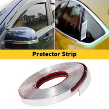 5m Side Door Chrome Strip Moulding Decor Bumper Protector Trim Tape Sticker